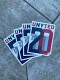 20 years uNYted Sticker