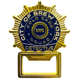 City of "BREW YORK" Detective Coin Opener